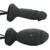Maxx Men Inflatable Vibrating Pleaser Plug in Black