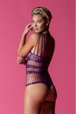 Purple Strap Me Down Teddy in OS