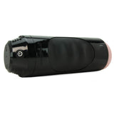 Mega Grip Squeezable Vibrating Ass Stroker in Flesh/Black