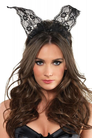 Scalloped Lace Bunny Ears in OS