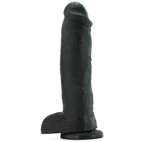 King Cock 11" Cock with Balls in Black