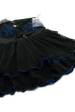 Victorian Dreams Black & Blue Babydoll Set in 1X/2X