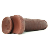 King Cock 12" Cock with Balls in Brown