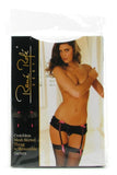 Skirted Crotchless Thong & Garters in M/L