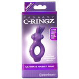 Ultimate Rabbit Vibrating Cock Ring in Purple