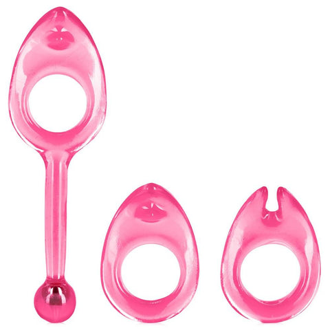Shane's World Class Rings Cock Ring Set in Pink