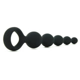 Perles D'Lux Silicone Pleasure Beads Short in Black