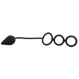 Triple Threat Silicone Tri-Cock Ring & Anal Plug
