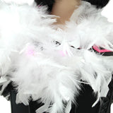 Bride To Be Flashing Boa in White