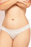 White Rose Lace Keyhole Thong in 3X/4X