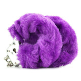 Neon Furry Cuffs in Purple