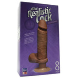 The Realistic 8 Inch Vibrating UR3 Cock in Brown