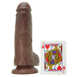 King Cock 8" Cock with Balls in Brown