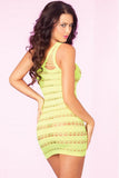 Sizzle Stripes Seamless Yellow Dress in OS