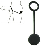 Silicone Cock Ring with Heavy Anal Ball
