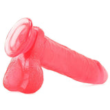 Crystal Jellies 8 Inch Ballsy Cock in Pink