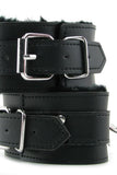 X-PLAY Fur Lined Ankle Cuffs in Luscious Black