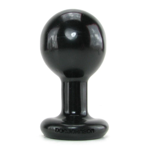 Round Butt Plug Medium in Black