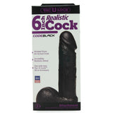 CodeBlack 6 Inch Realistic Vac-U-Lock Cock