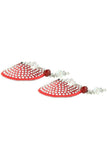 Round Crystal Nipple Covers with Faceted Beads in Red