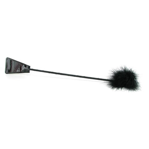 Fetish Fantasy Feather Crop in Black